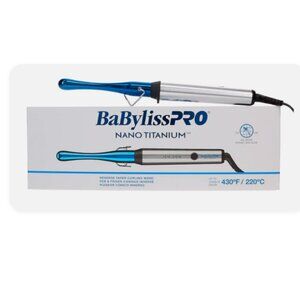 MSRP $85 | BaBylissPRO Nano Titanium Reverse Taper Curling Wand – NIB